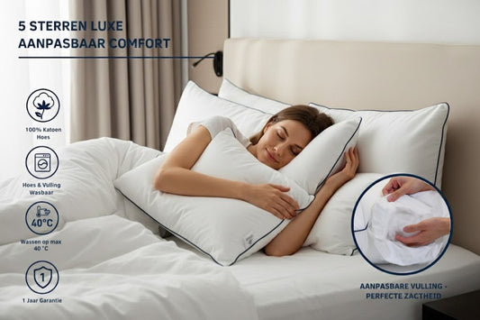 Hoofdkussen - Set Van 2 - Luxe Hotel Kwaliteit Hoofdkussen - 60x70 cm